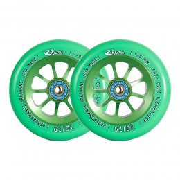 Set 2 roti Trotineta River Naturals Glide 110mm Emerald