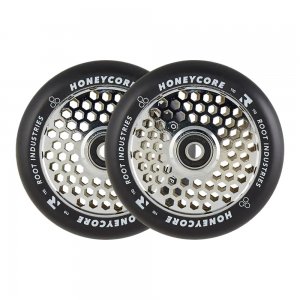 Set 2 roti Trotineta Root Honeycore Black 110mm Mirror