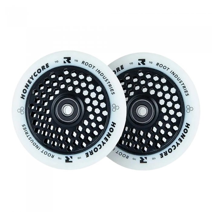 Set 2 roti Trotineta Root Honeycore White 110mm Black