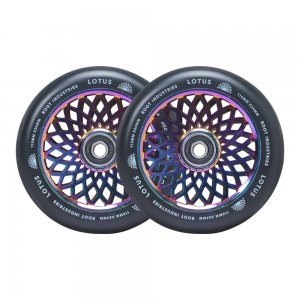 Set 2 roti Trotineta Root Lotus 110mm Rocket Fuel/Black