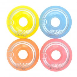 Set 4 roti skateboard Enuff Refreshers 53mm pastel mix