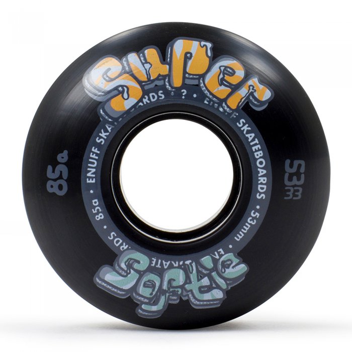 Set 4 roti skateboard Enuff Super Softie 53mm Black