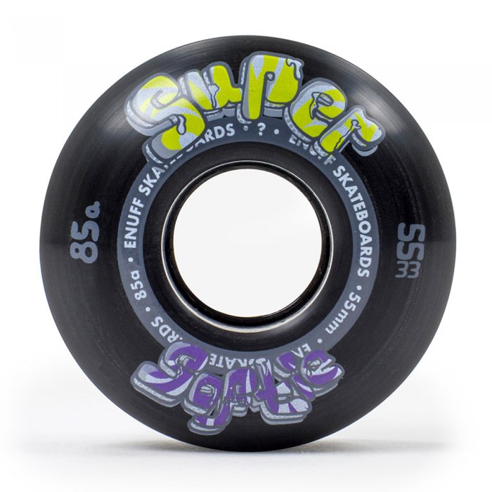 Set 4 roti skateboard Enuff Super Softie 55mm Black