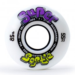 Set 4 roti skateboard Enuff Super Softie 55mm White