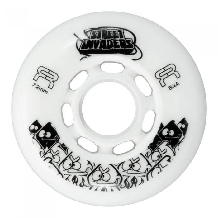 Set 4 Roti FR Street Invaders White 72mm/84a