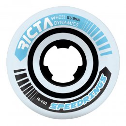 Set 4 roti Skateboard Ricta Speedrings Slim 99a White 51mm