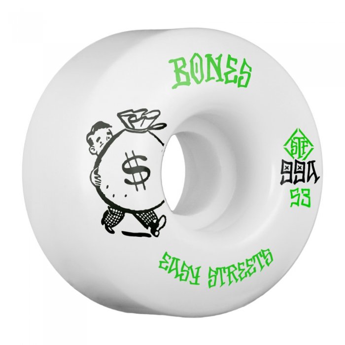 Set 4 roti skateboard Bones STF Easy Money 53mm