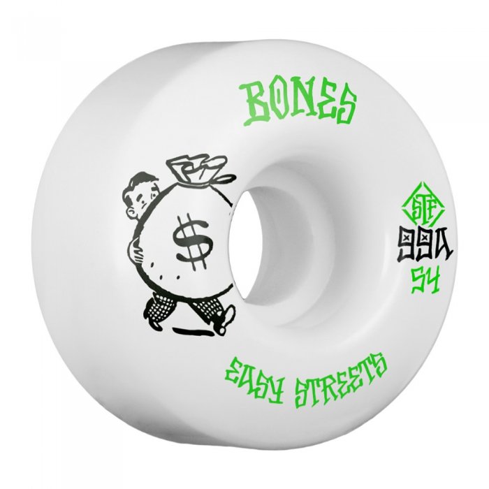 Set 4 roti skateboard Bones STF Easy Money 54mm