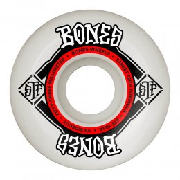 Set 4 Roti Skateboard Bones STF Sidecut V5 White 103A 53mm