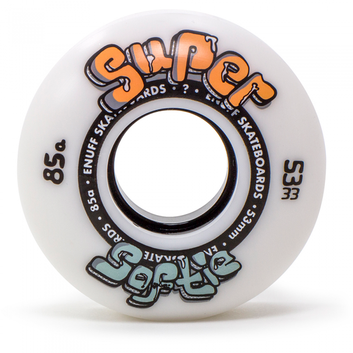 Set 4 roti skateboard Enuff Super Softie 53mm White