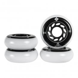 Set 4 roti agresive USD Team 64mm/90A Black/White