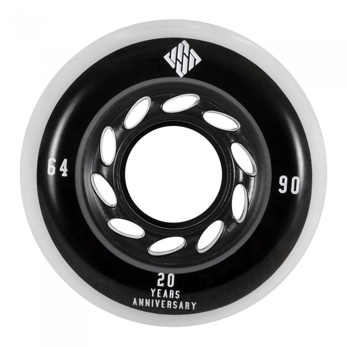 Set 4 roti agresive USD Team 64mm/90A Black/White