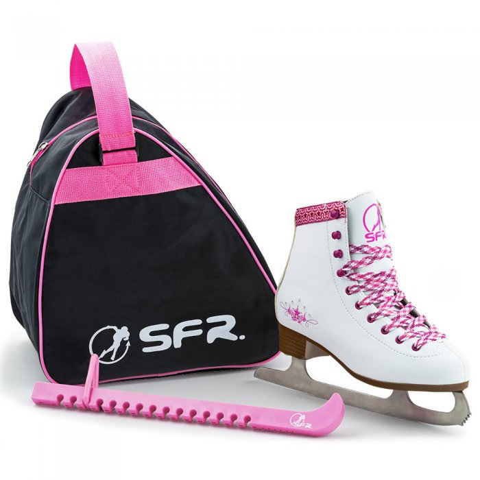 Patine SFR Ice JR White cu accesorii - Click Image to Close