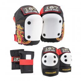 Set Protectii 187 Killer Jr. Six Caballero Black/Red/Gold