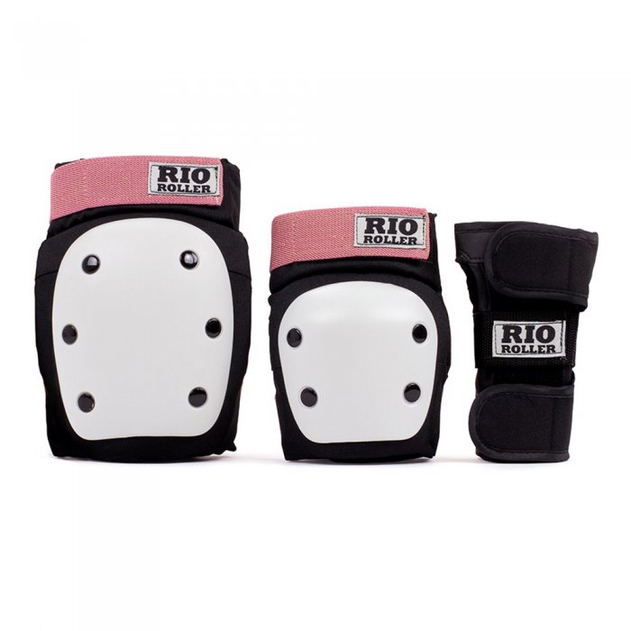 Set Protectii Rio Roller Triple Pad Black/Rose