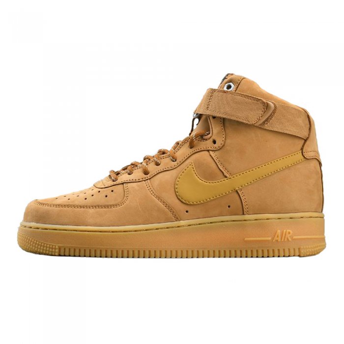 Shoes Nike Air Force 1 High \'07 Flax/Gum Light Brown/Black/Wheat
