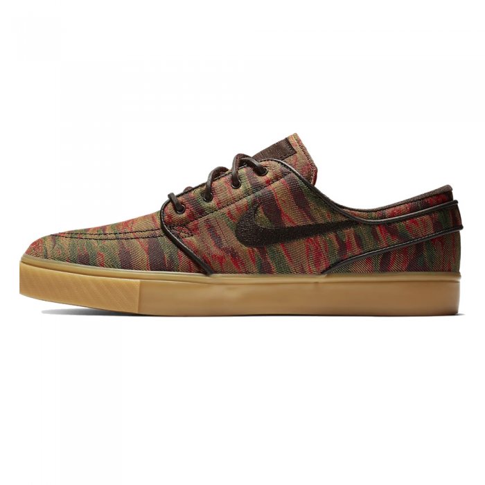 Shoes Nike SB Zoom Stefan Janoski Cnvs Premium Multi-Colour/Gum Yellow/Velvet Brown