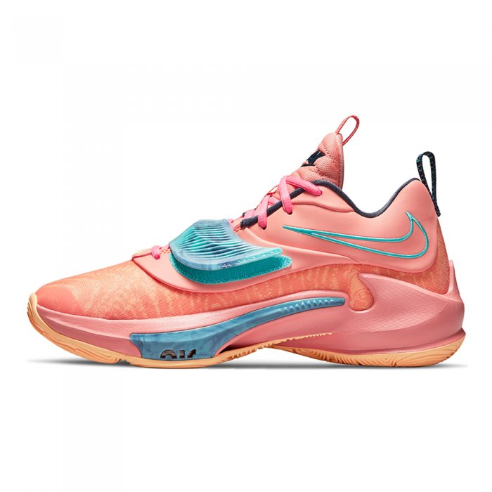 Ghete Baschet Nike Zoom Freak 3 Crimson Bliss/Dynamic Turquoise/Melon Tint/Thunder Blue