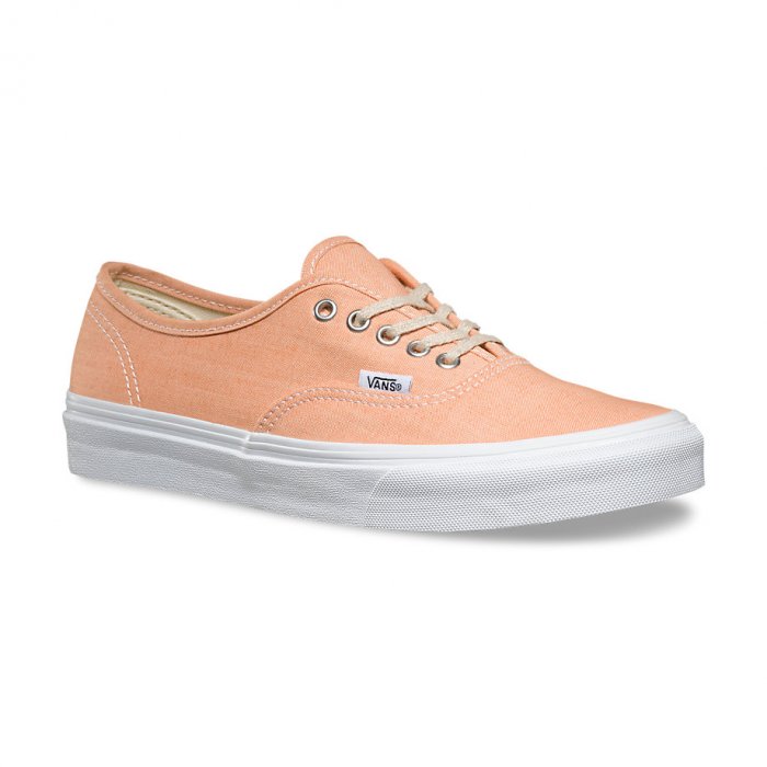 Shoes Vans Authentic Slim Chambray coral/true white