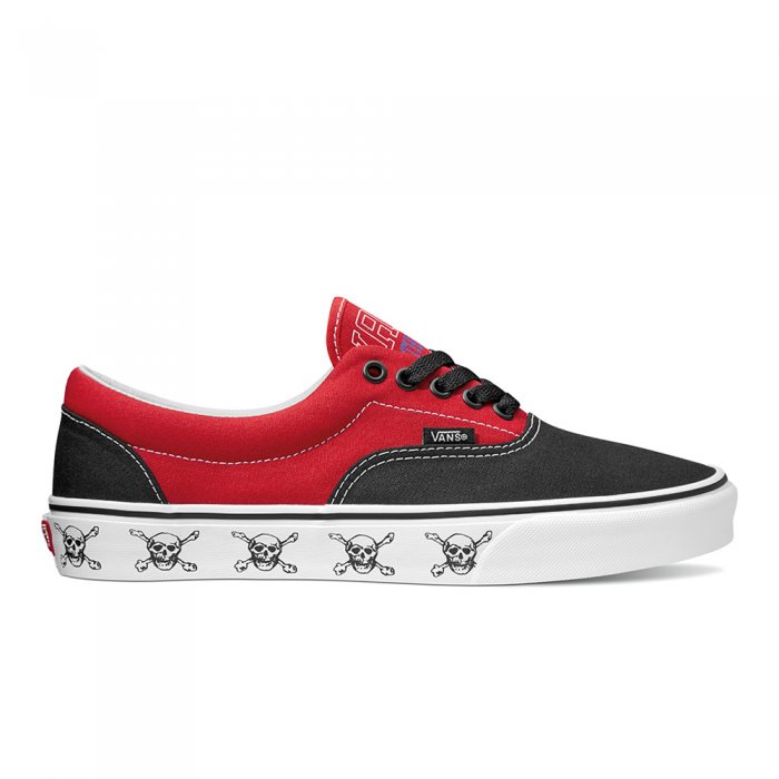 Incaltaminte Vans Era (New Varsity) Black/High Risk Red