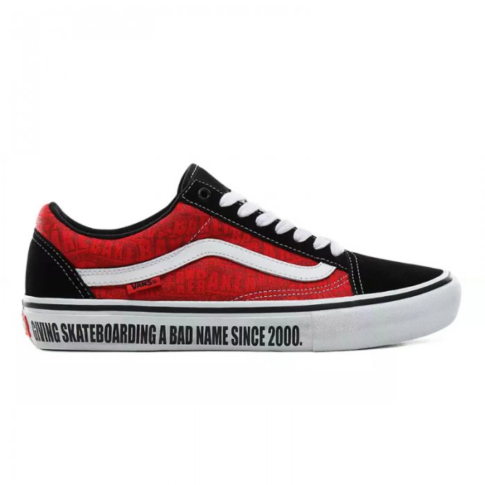 Shoes Vans Old Skool Pro Baker Black/White/Red