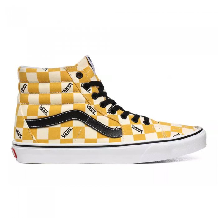 Incaltaminte Vans Sk8-Hi Big Check Yolk Yellow/True White