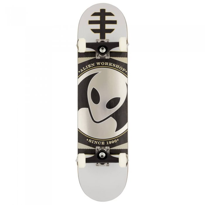Skateboard Alien Workshop Dot Foil 31.25x7.75inch White