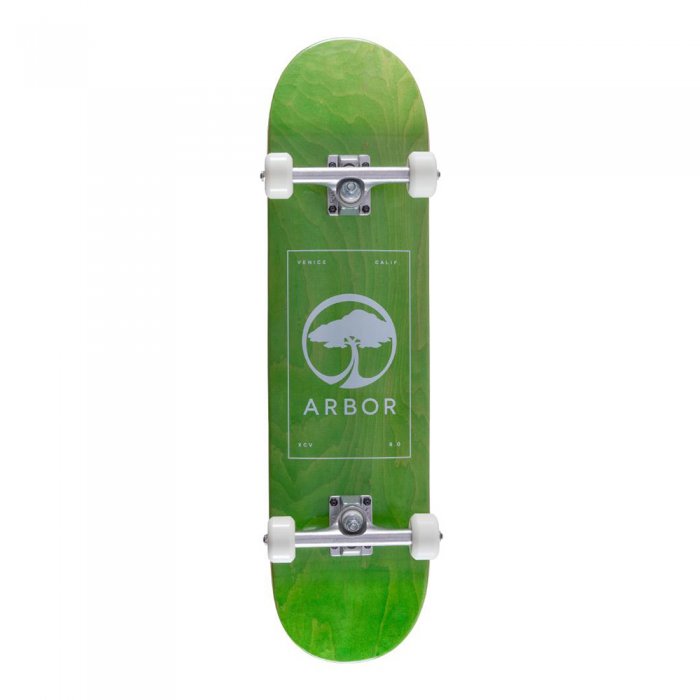 Skateboard Arbor Street Logo Green 8inch