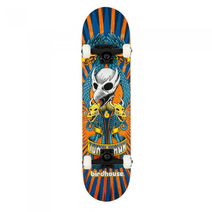 Skateboard Birdhouse Stage 3 Emblem Circus Orange 7.75inch