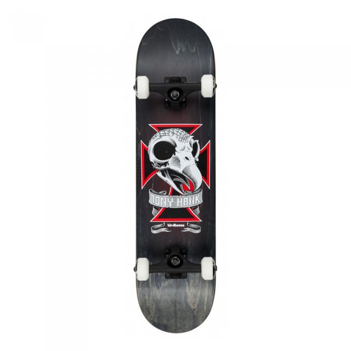 Skateboard Birdhouse Stage 3 Skull 2 Black 8.125inch