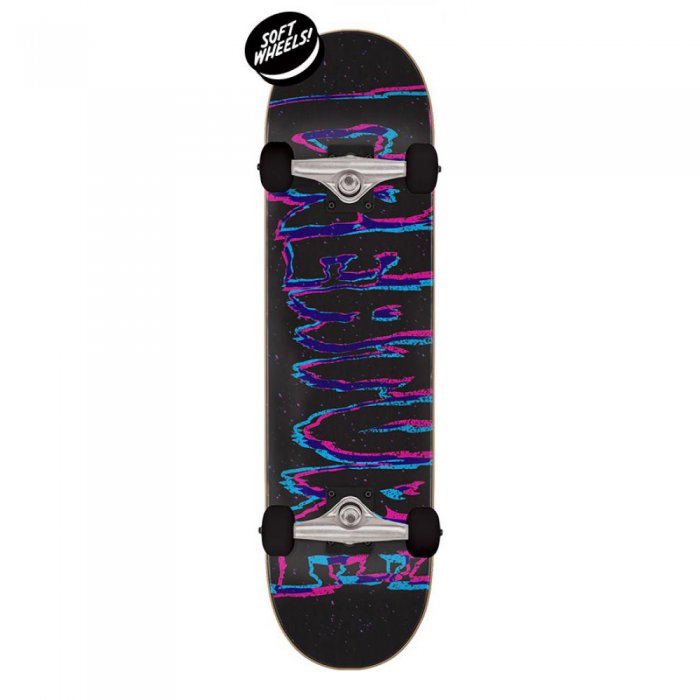 Skateboard Creature 3D Logo Mini Black 7.75inch - Click Image to Close