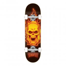 Skateboard Creature Bonehead Glitch Full Orange/Multi 8inch