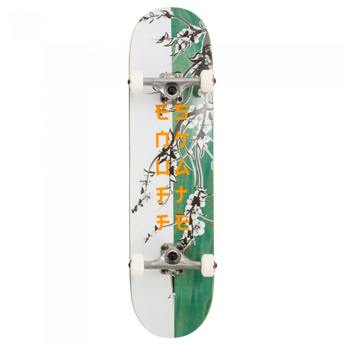 Skateboard Enuff Cherry Blossom White/Teal 8inch - Click Image to Close