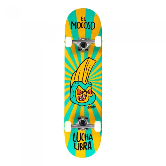 Skateboard Enuff Lucha Libre Mini Yellow/Blue 7.25inch