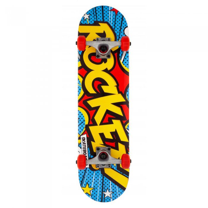 Skateboard Rocket Popart Mini Multi 7.5inch