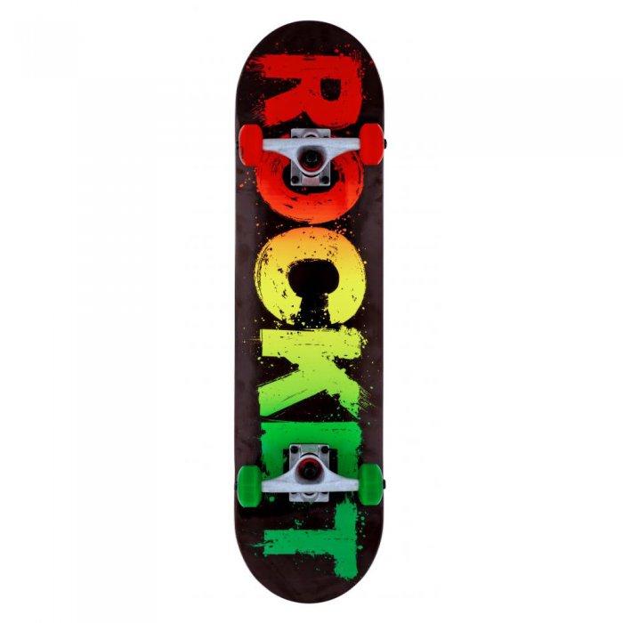 Skateboard Rocket Rasta Fade Rasta 8inch