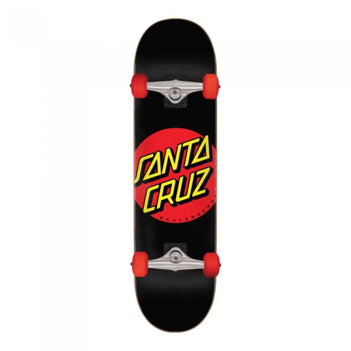 Skateboard Santa Cruz Classic Dot Super Micro Black 7.25inch