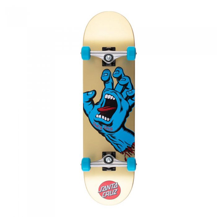 Skateboard Santa Cruz Screaming Hand Large Gold 8.25inch