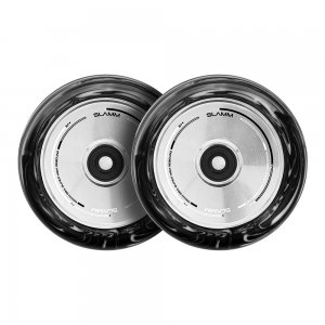 Set 2 roti Trotineta Slamm 110mm Swirl Hollow Core Black/White + Abec 9