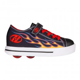 Heelys Snazzy X2 Black/Yellow/Red Flame