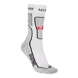 Sosete Myfit Skating Fitness White/Grey