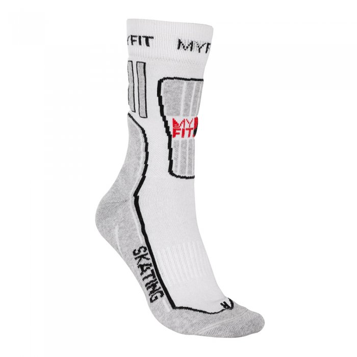 Sosete Myfit Skating Fitness White/Grey