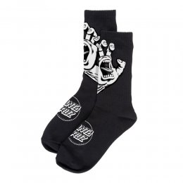 Sosete Santa Cruz Screaming Hand Mono Black