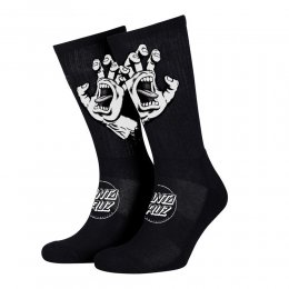 Sosete Santa Cruz Screaming Hand Mono Black