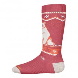 Sosete Smartwool Kids Wintersport Full Cushion Polar Bear Garden Pink 25/26