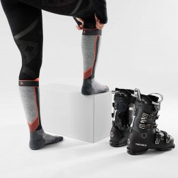 Sosete Smartwool Intraknit W Targeted Cushion Otc Medium Gray/Orange 25/26