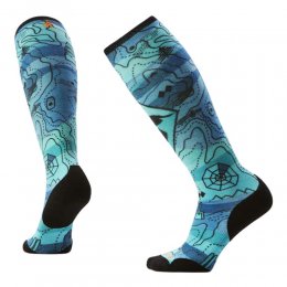 Sosete Smartwool W Targeted Cushion OTC Topo Treasu Nightfall Blue 25/26