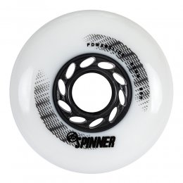 Set 8 roti Powerslide Spinner White 80mm/88A