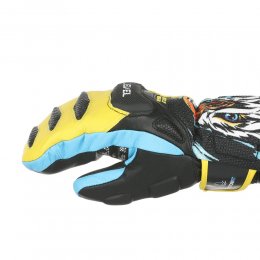 Manusi Level SQ JR CF Mitt Yellow-Blue