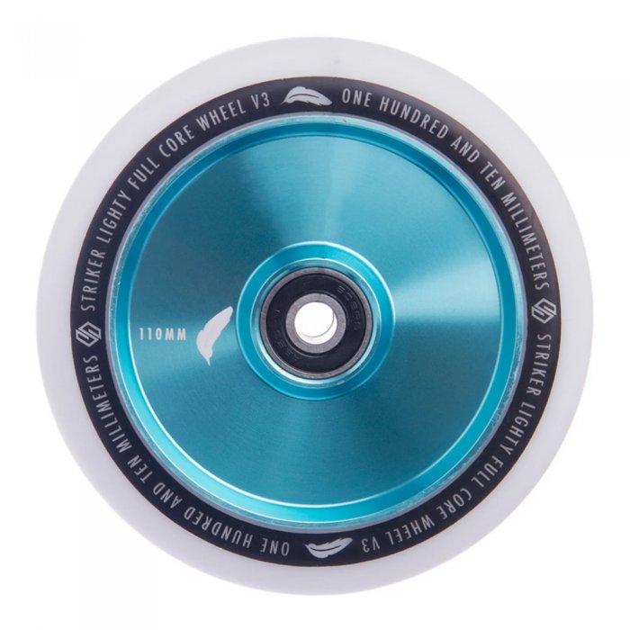 Roata Trotineta Striker 110mm Lighty Fullcore V3 White/Teal